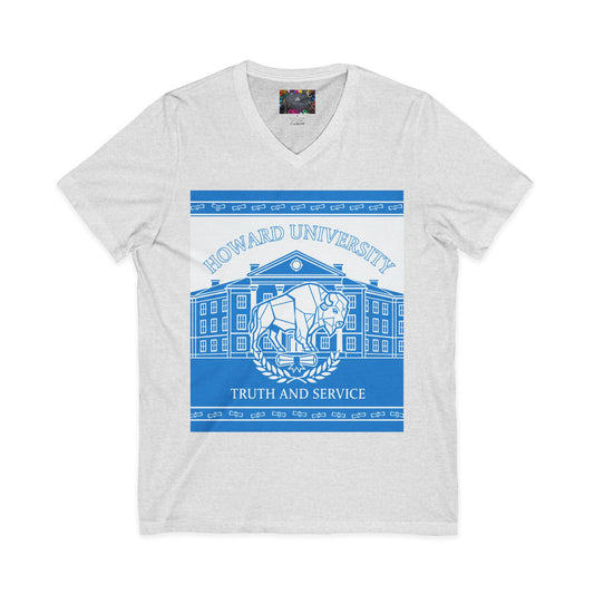 Howard University/ Truth and Service Unisex V-Neck T-Shirt