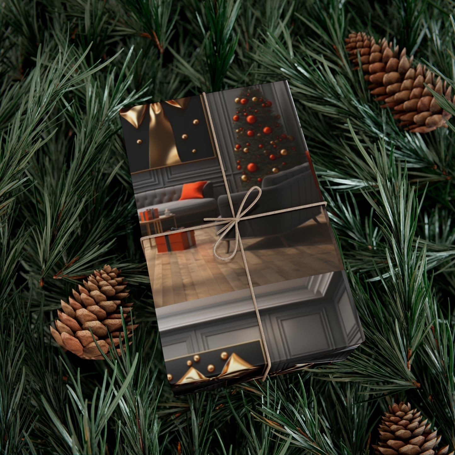 Elegant Gold Holiday Wrapping Paper Collection – Elevate Your Gifts with Sophisticated Style