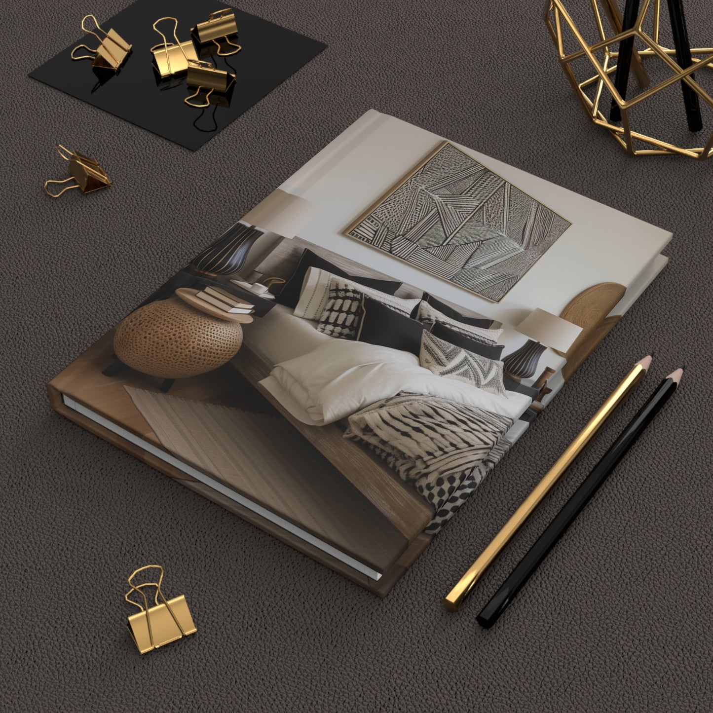 Essence of African Mud Cloth Hardcover Journal