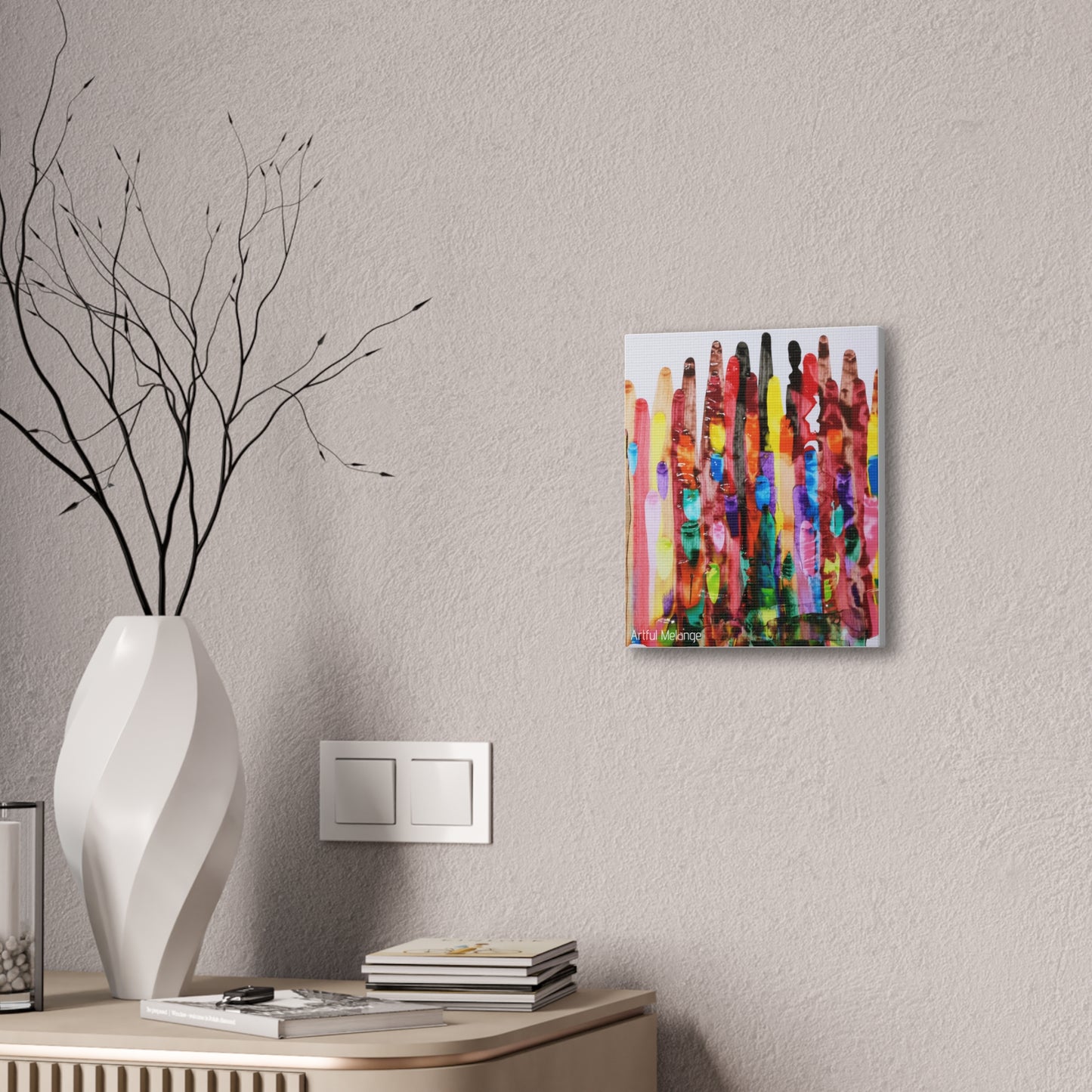 Primary Elegance: A Symphony of Sophistication Canvas Print