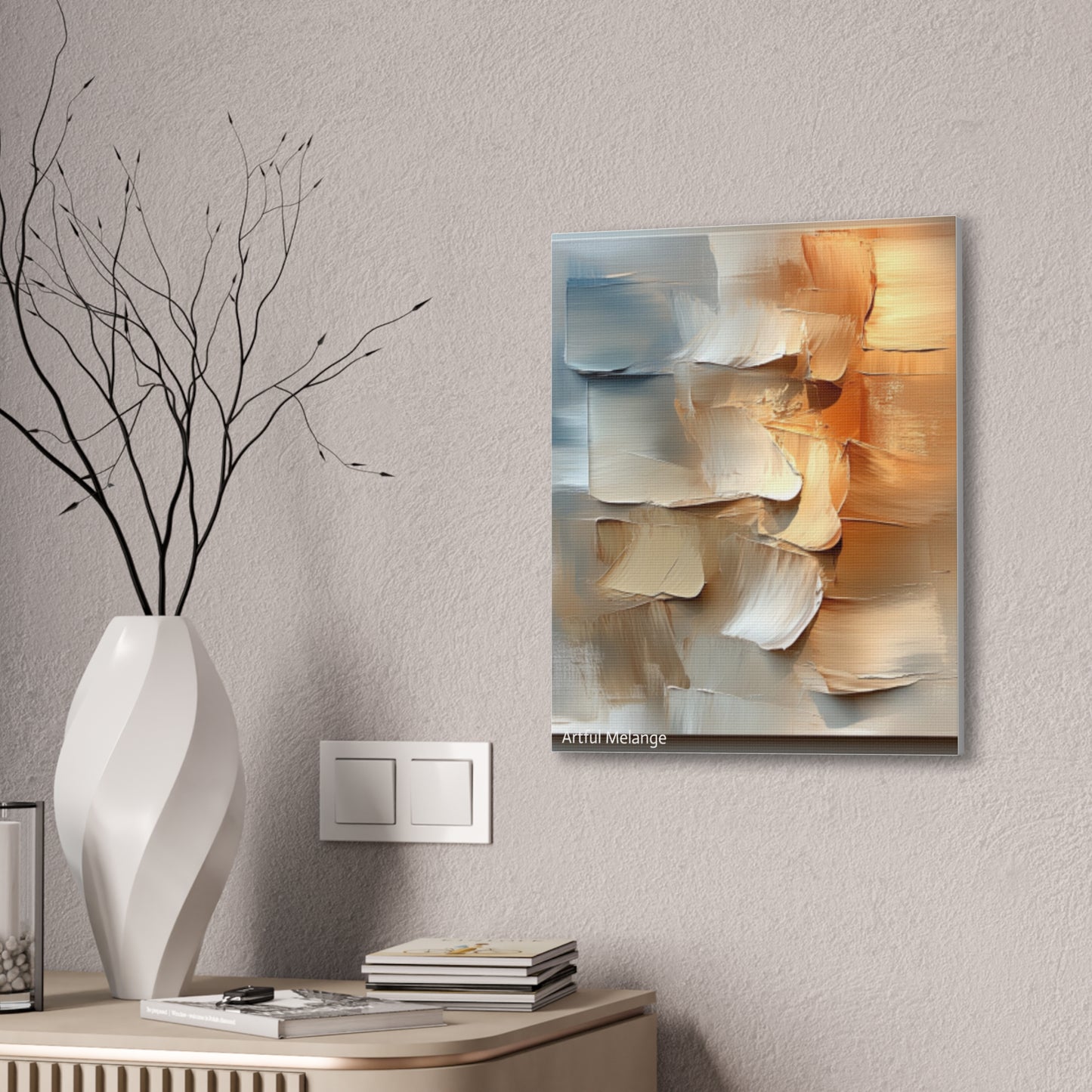 Acrylic Abstract Canvas Print - Richly Textured Artistry