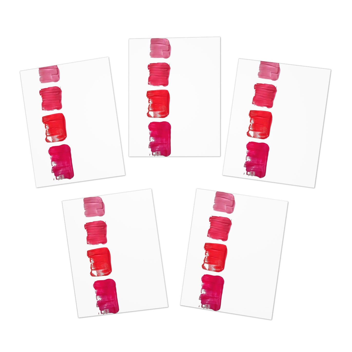 Elegance in Ink: Abstract Art Note Card Set(5-Pack)