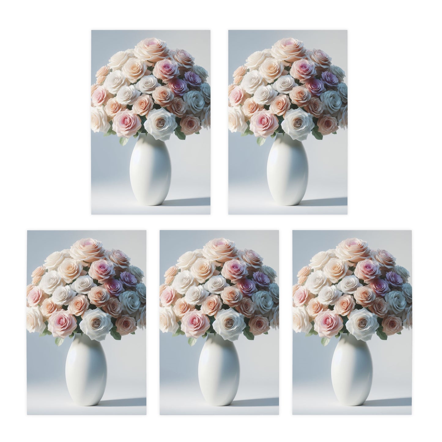 Blossoming Love Mother's Day Note Card Set(5-Pack)