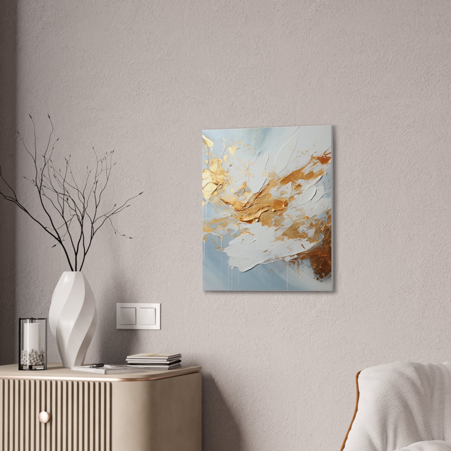 Acrylic Abstract Canvas Print - Richly Textured Artistry