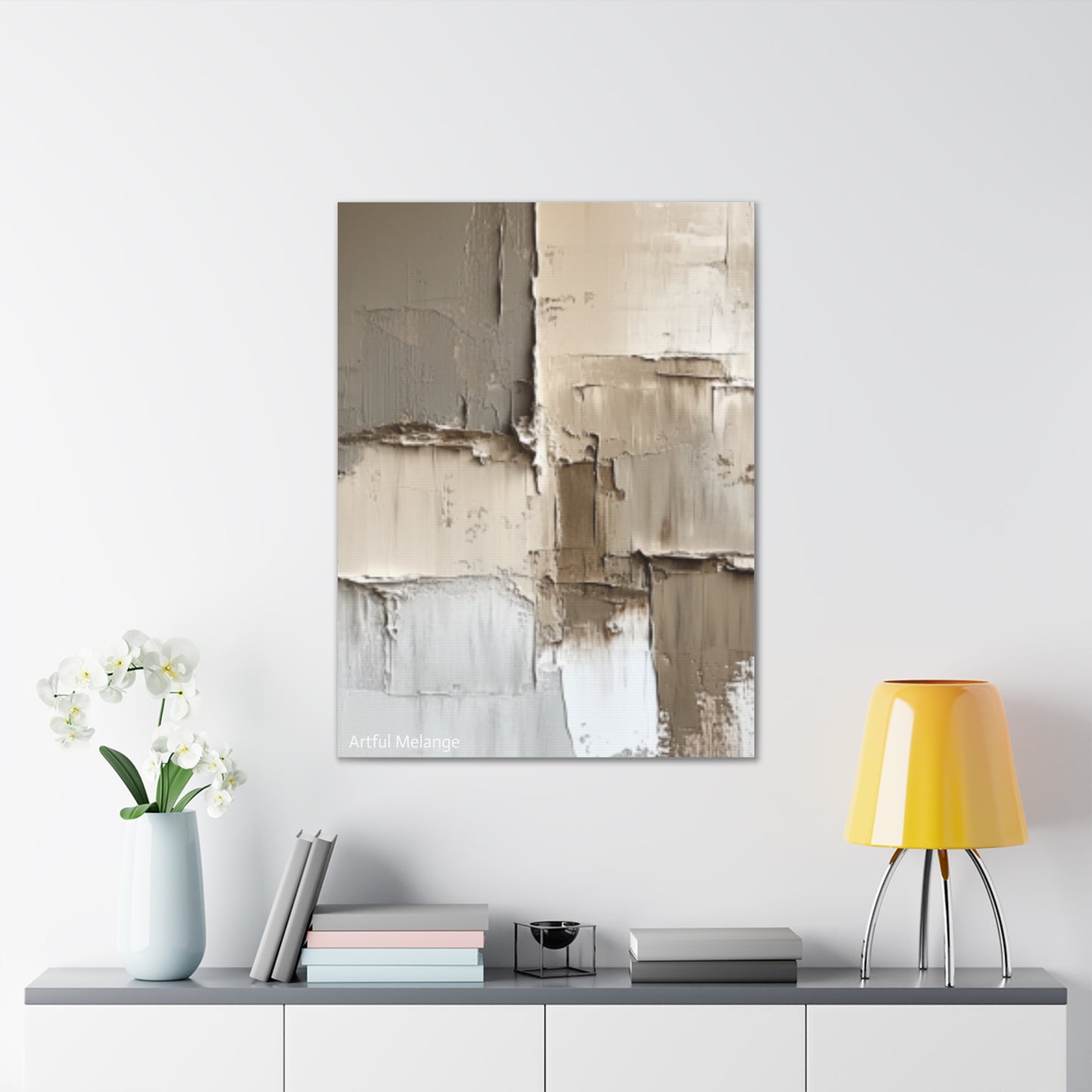 Acrylic Abstract Canvas Print - Richly Textured Artistry