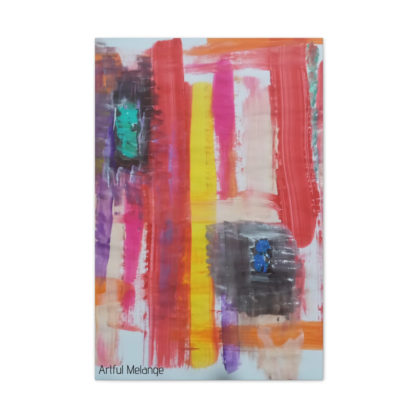 Primary Elegance: A Symphony of Sophistication Canvas Print