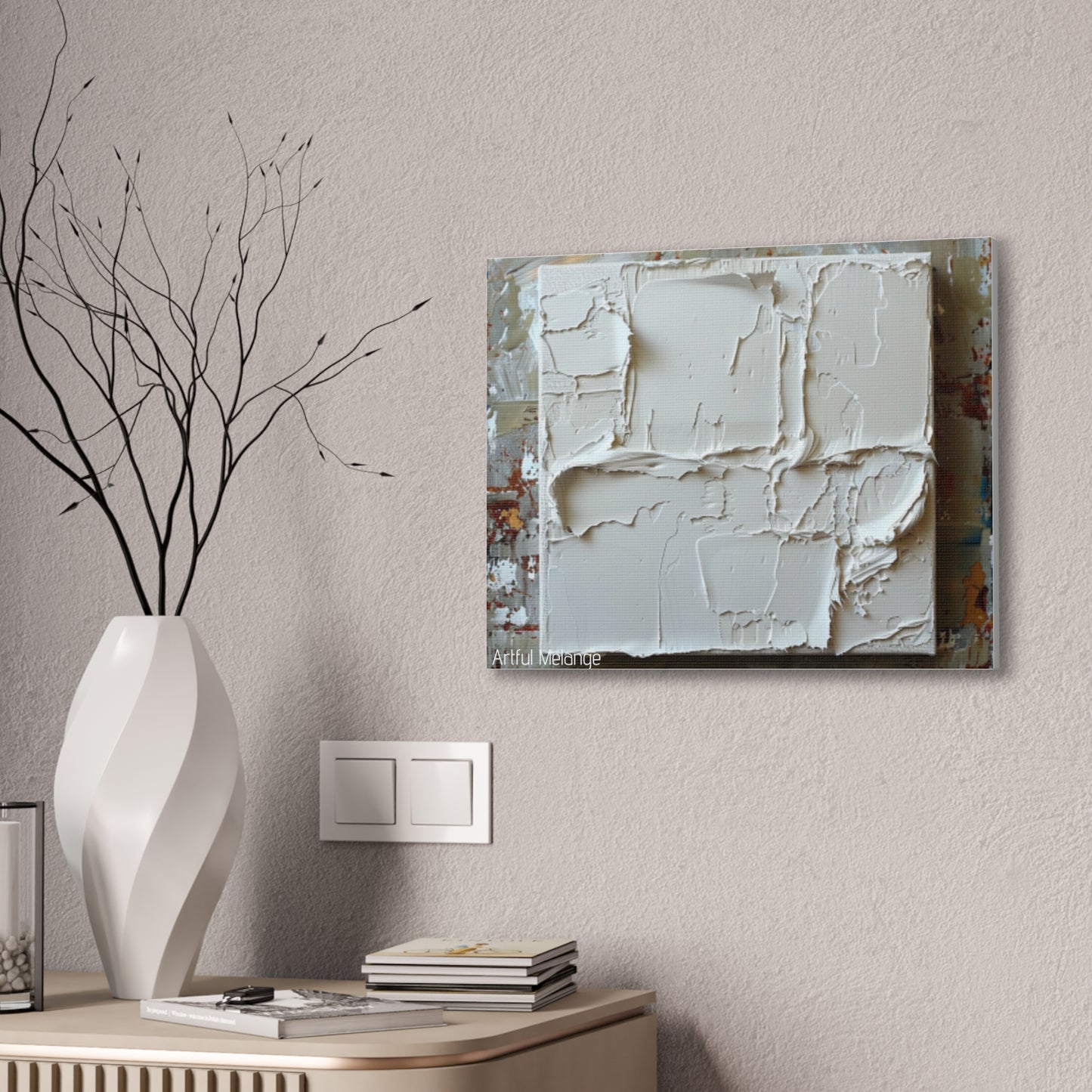 Primary Elegance: A Symphony of Sophistication Canvas Print