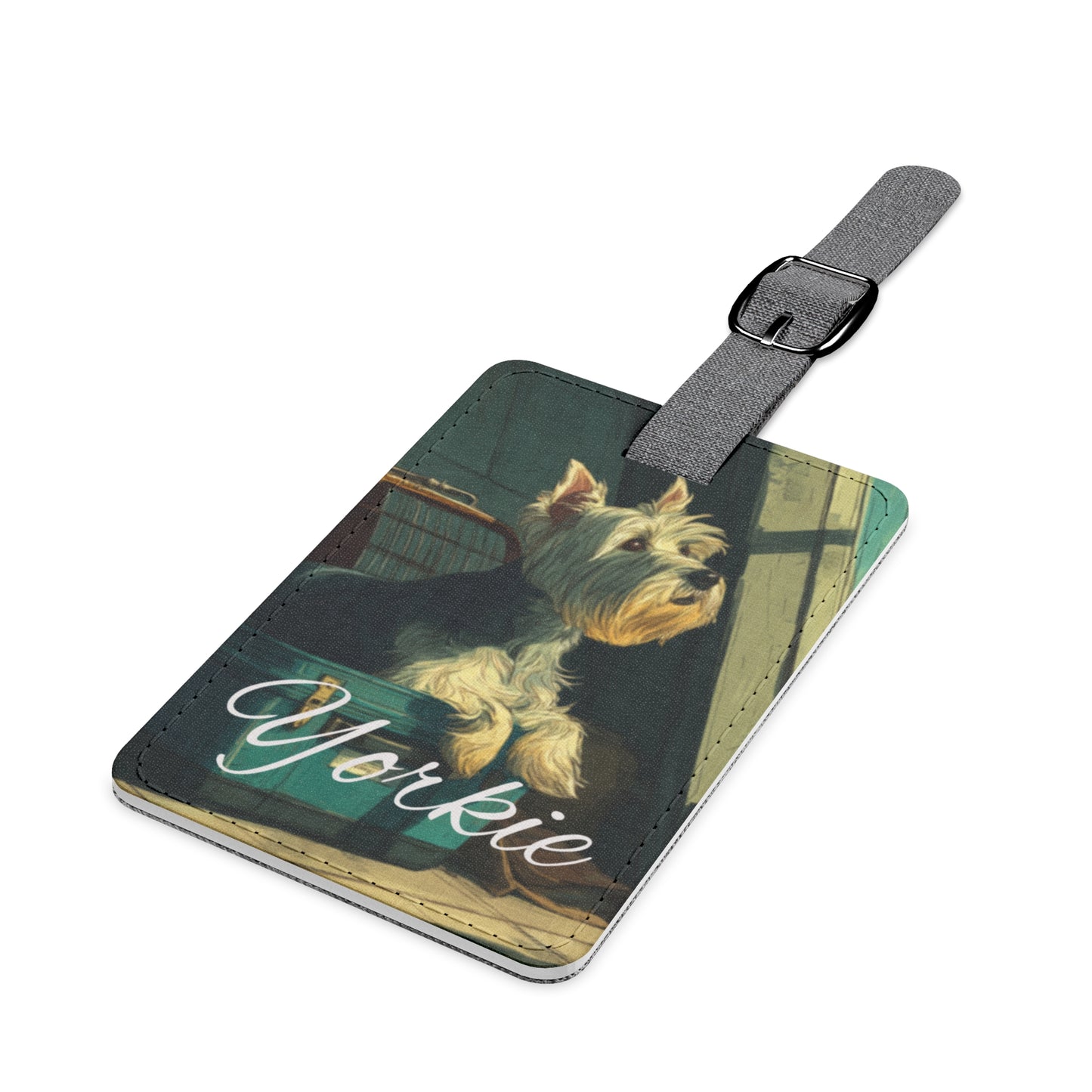 Pawfect Travels™ Pet-Inspired Luggage Tag, Yorkie 4 Rectangle