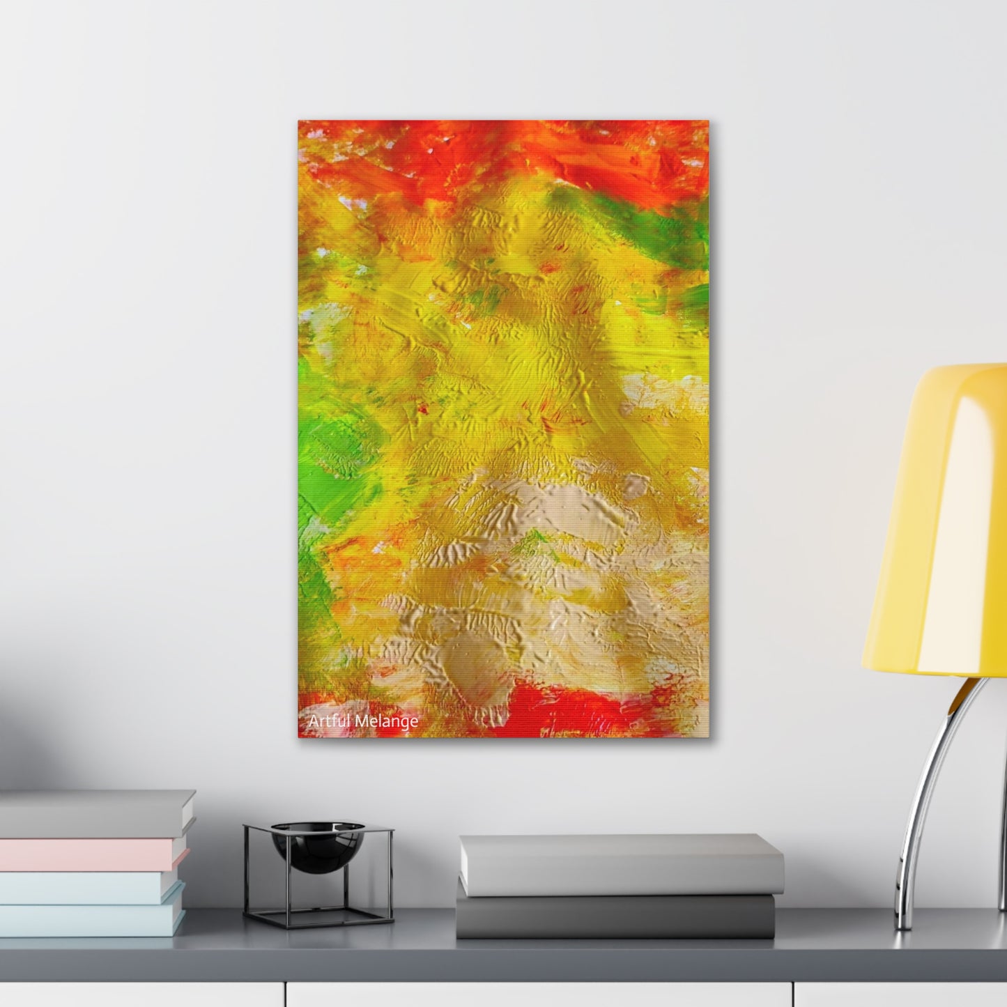 Acrylic Abstract Canvas Print - Richly Textured Artistry