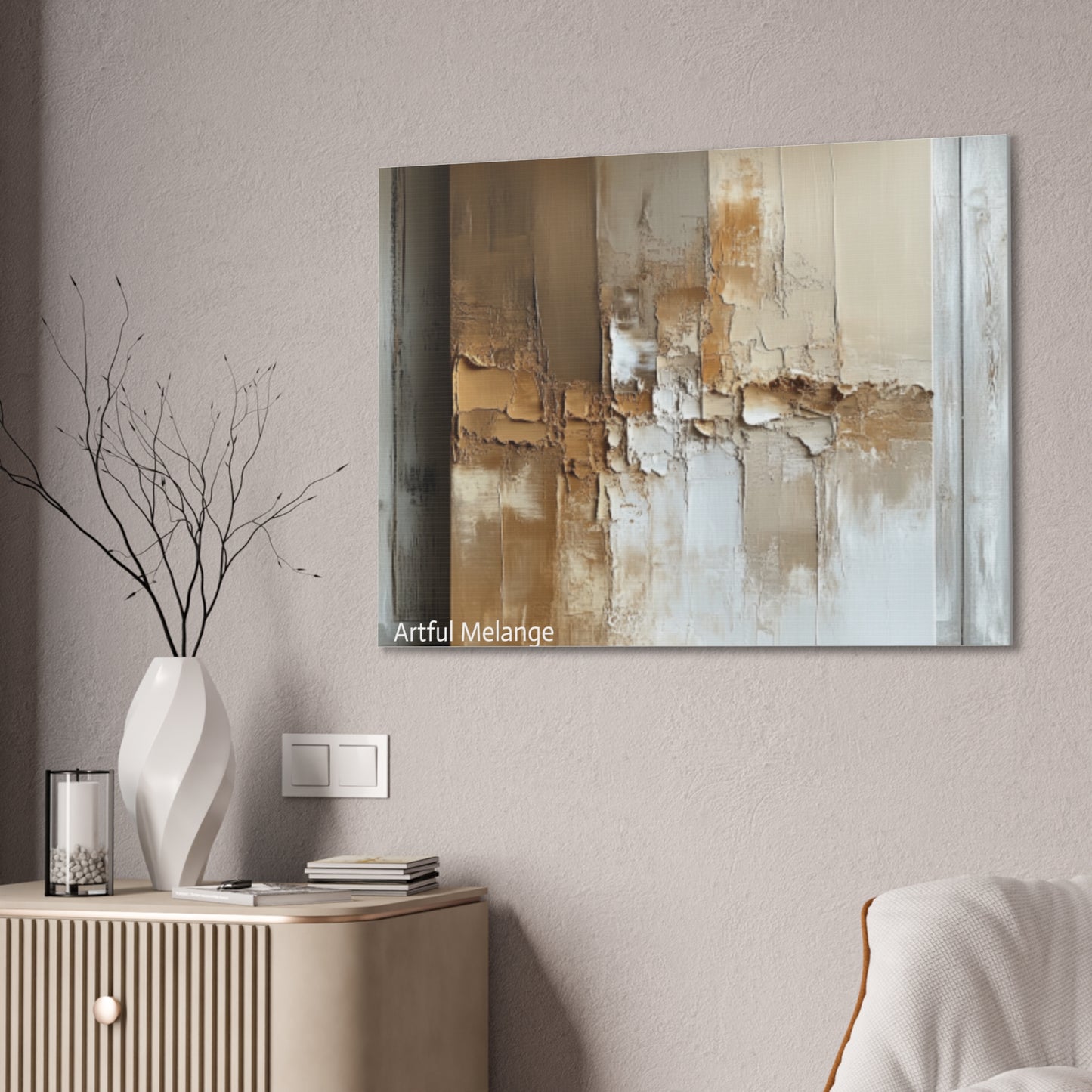 Acrylic Abstract Canvas Print - Richly Textured Artistry