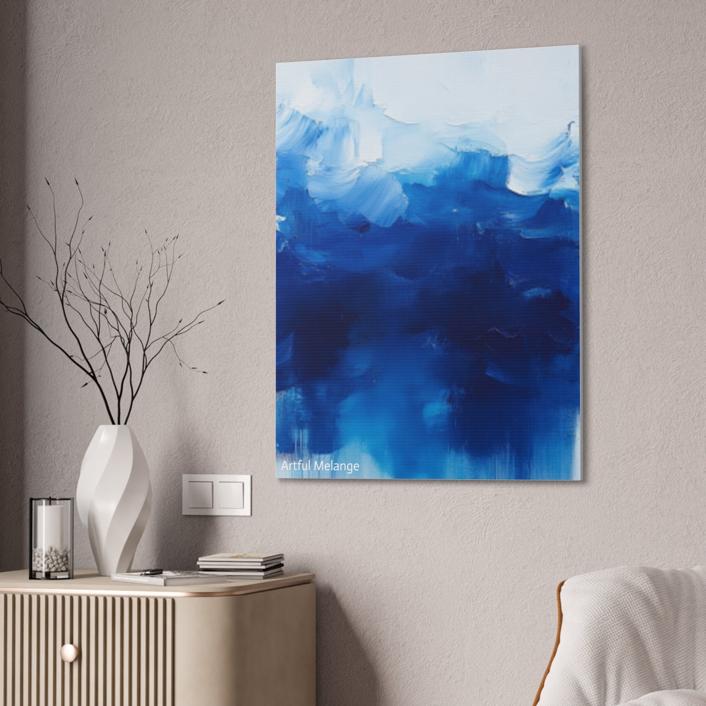 Acrylic Abstract Canvas Print - Richly Textured Artistry