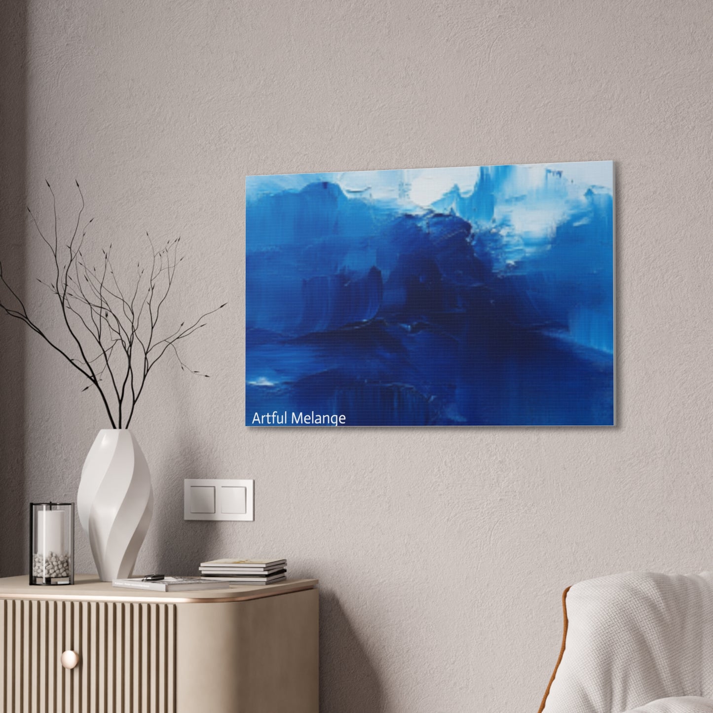 Acrylic Abstract Canvas Print - Richly Textured Artistry