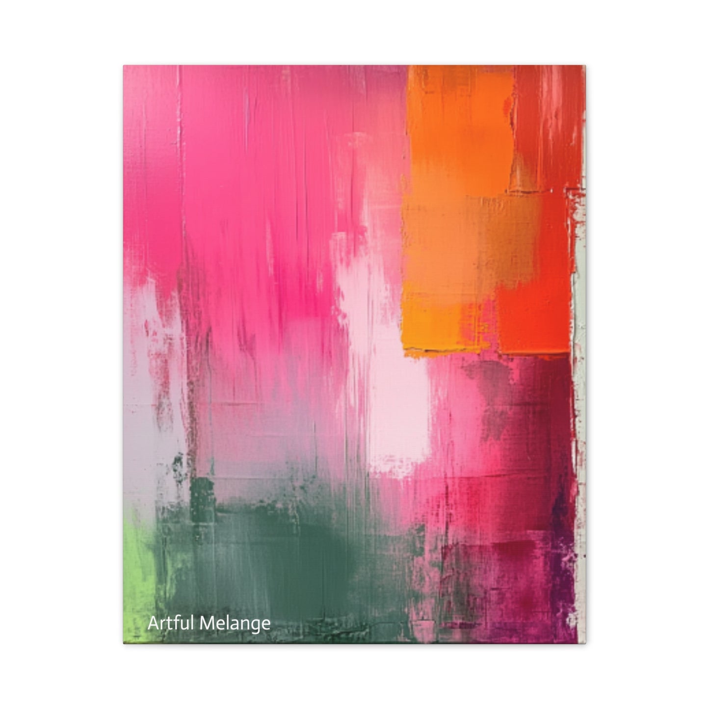 Acrylic Abstract Canvas Print - Richly Textured Artistry