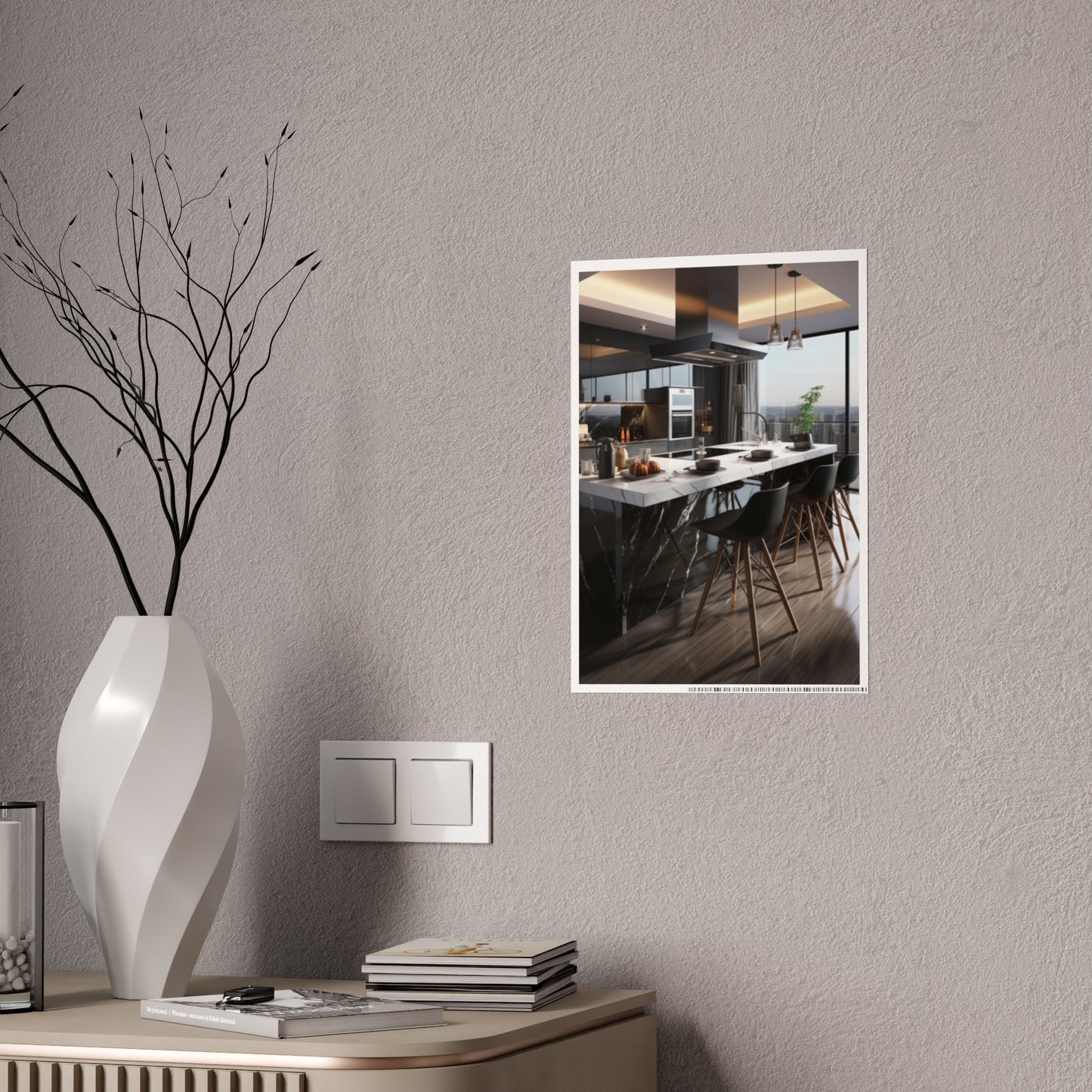 High-End Modern Kitchen Poster