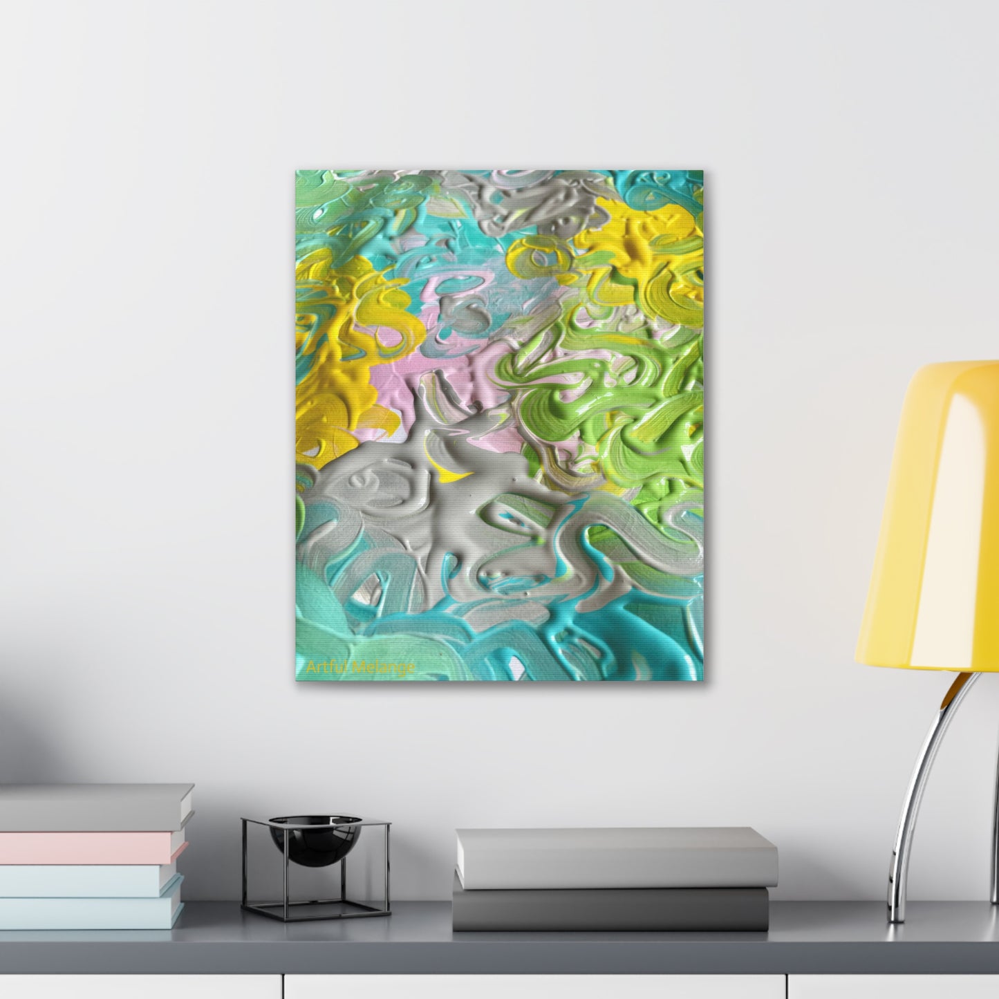 Acrylic Abstract Canvas Print - Richly Textured Artistry