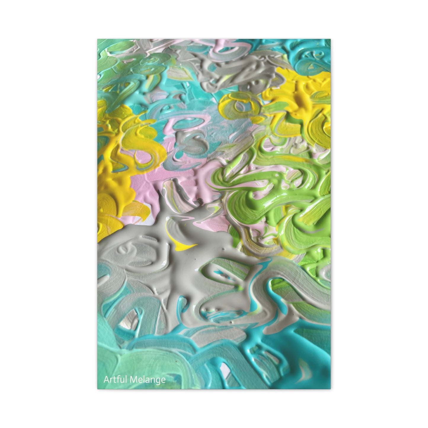 Acrylic Abstract Canvas Print - Richly Textured Artistry