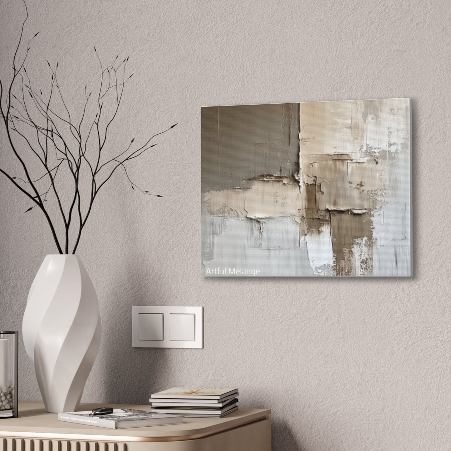 Acrylic Abstract Canvas Print - Richly Textured Artistry