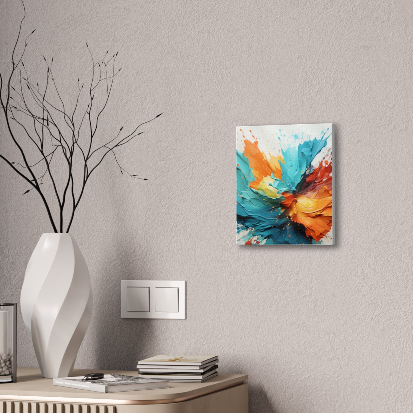 Primary Elegance: A Symphony of Sophistication Canvas Print