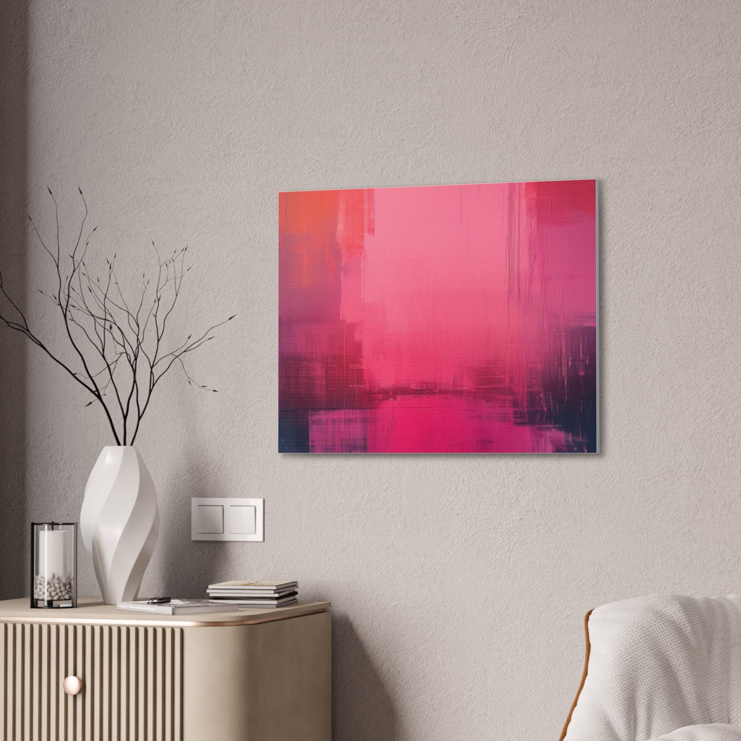 In The Pink: A Symphony of Sophistication Canvas Print