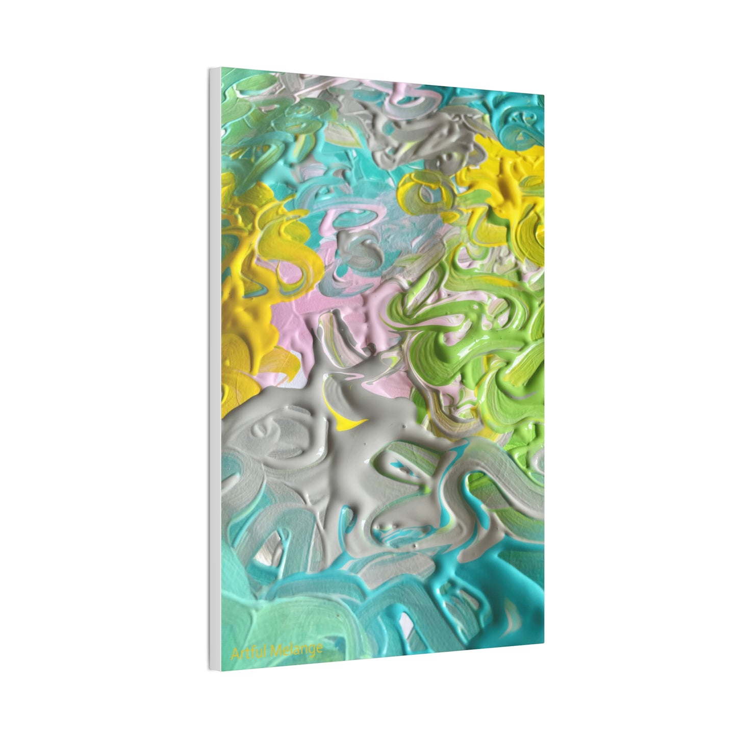 Acrylic Abstract Canvas Print - Richly Textured Artistry