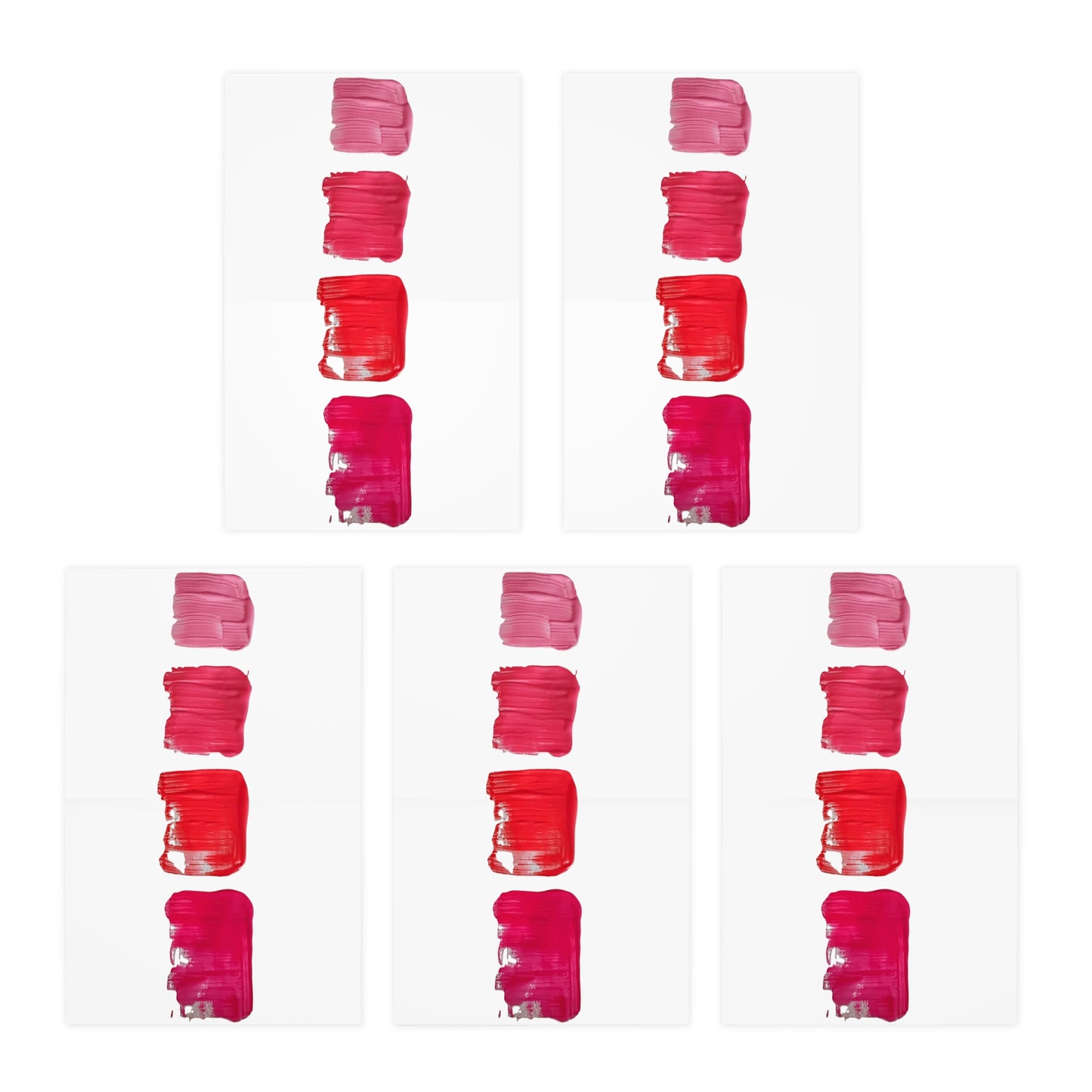 Elegance in Ink: Abstract Art Note Card Set(5-Pack)