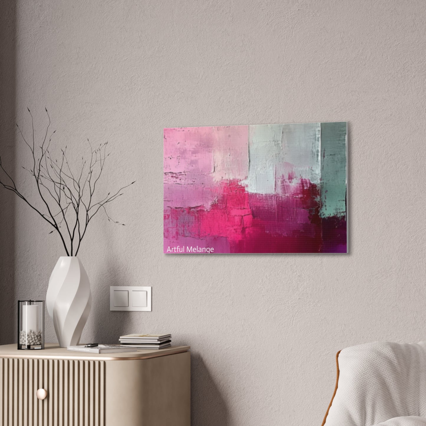 Acrylic Abstract Canvas Print - Richly Textured Artistry
