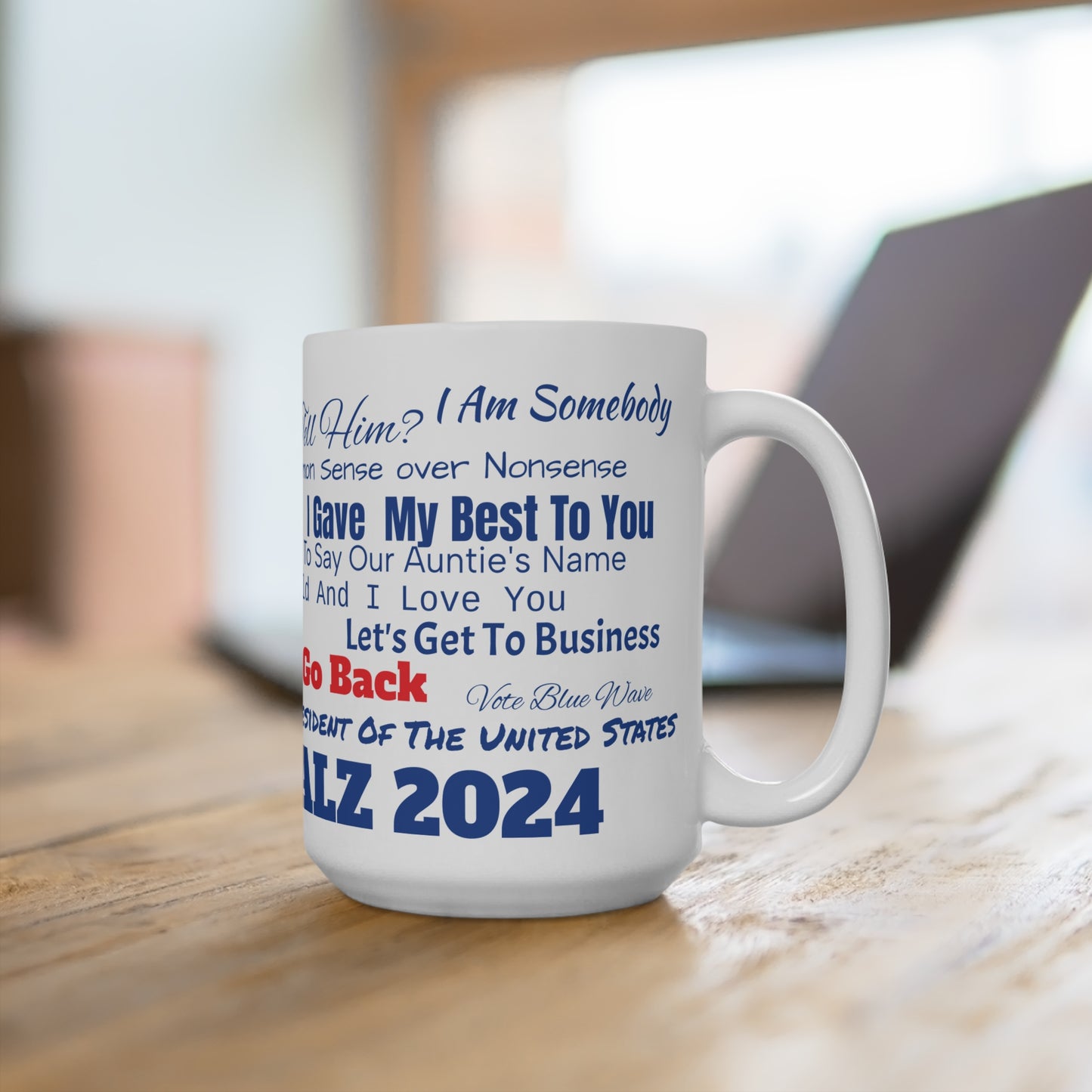 KAMALA HARRIS/WALZ 2024 Mug of Democracy: Inspiring Quotes From The DNC 2024