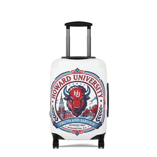 Howard University Bison Mascot Luggage Cover 2— College Travel Gear