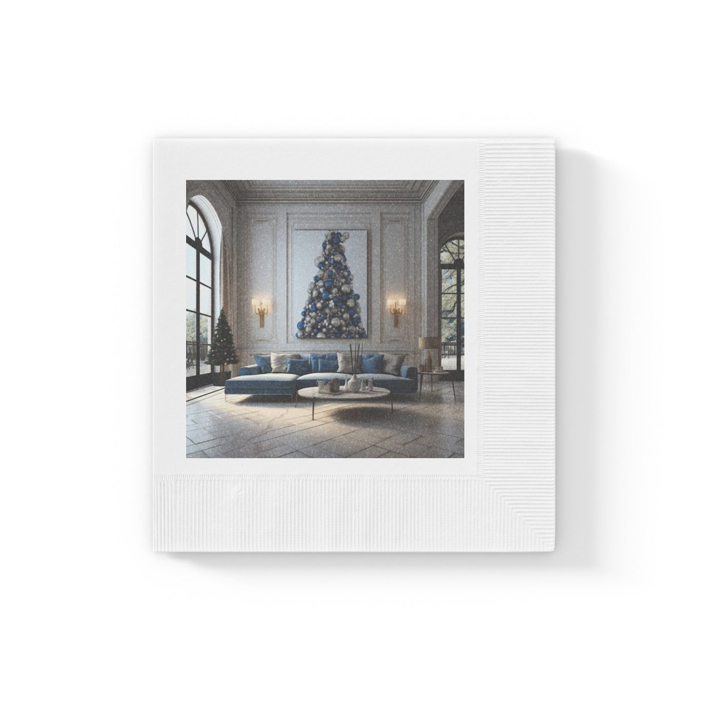 Dynamic Holiday Napkins for Sophisticated Living Spaces