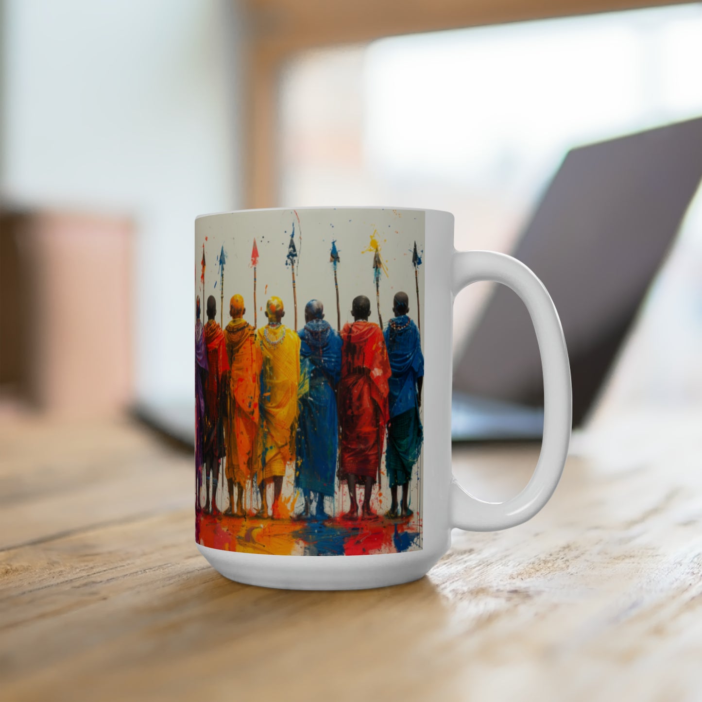 Artsy Abstract Ceramic Mug 15oz