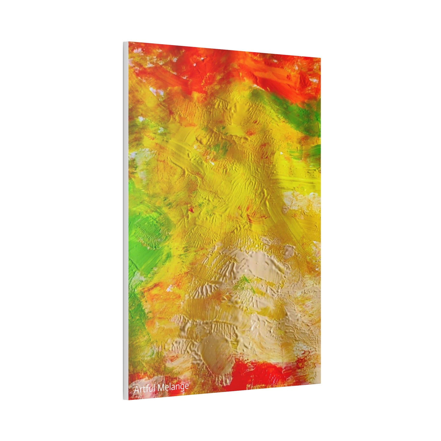 Acrylic Abstract Canvas Print - Richly Textured Artistry