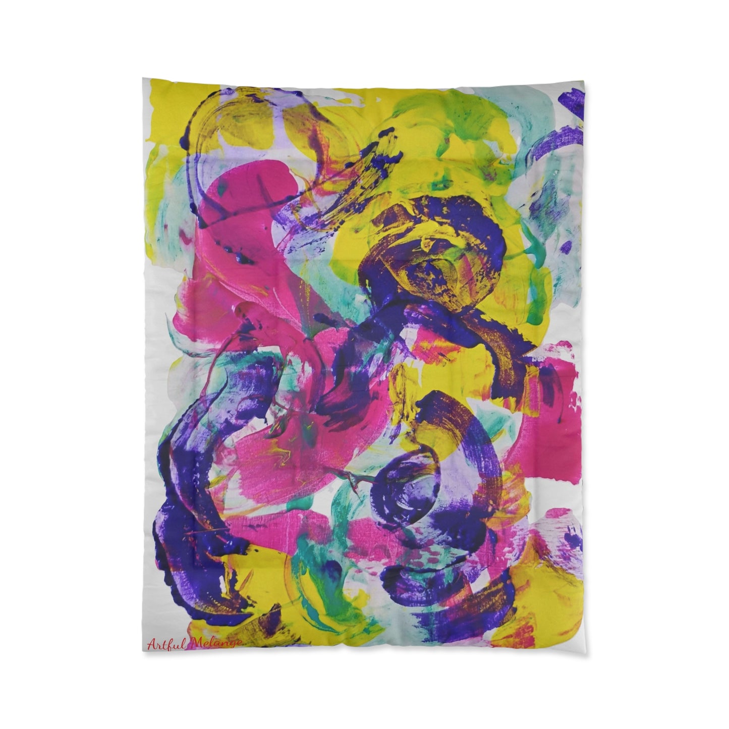 Dreamscape Delight Abstract Art Comforter 34