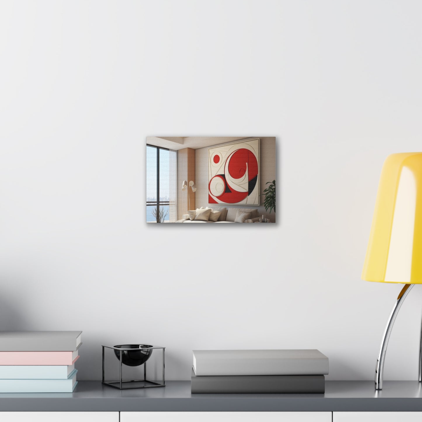 Crimson Elegance: A Symphony of Sophistication Canvas Print