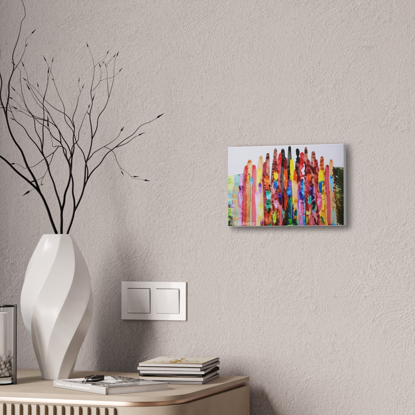 Primary Elegance: A Symphony of Sophistication Canvas Print