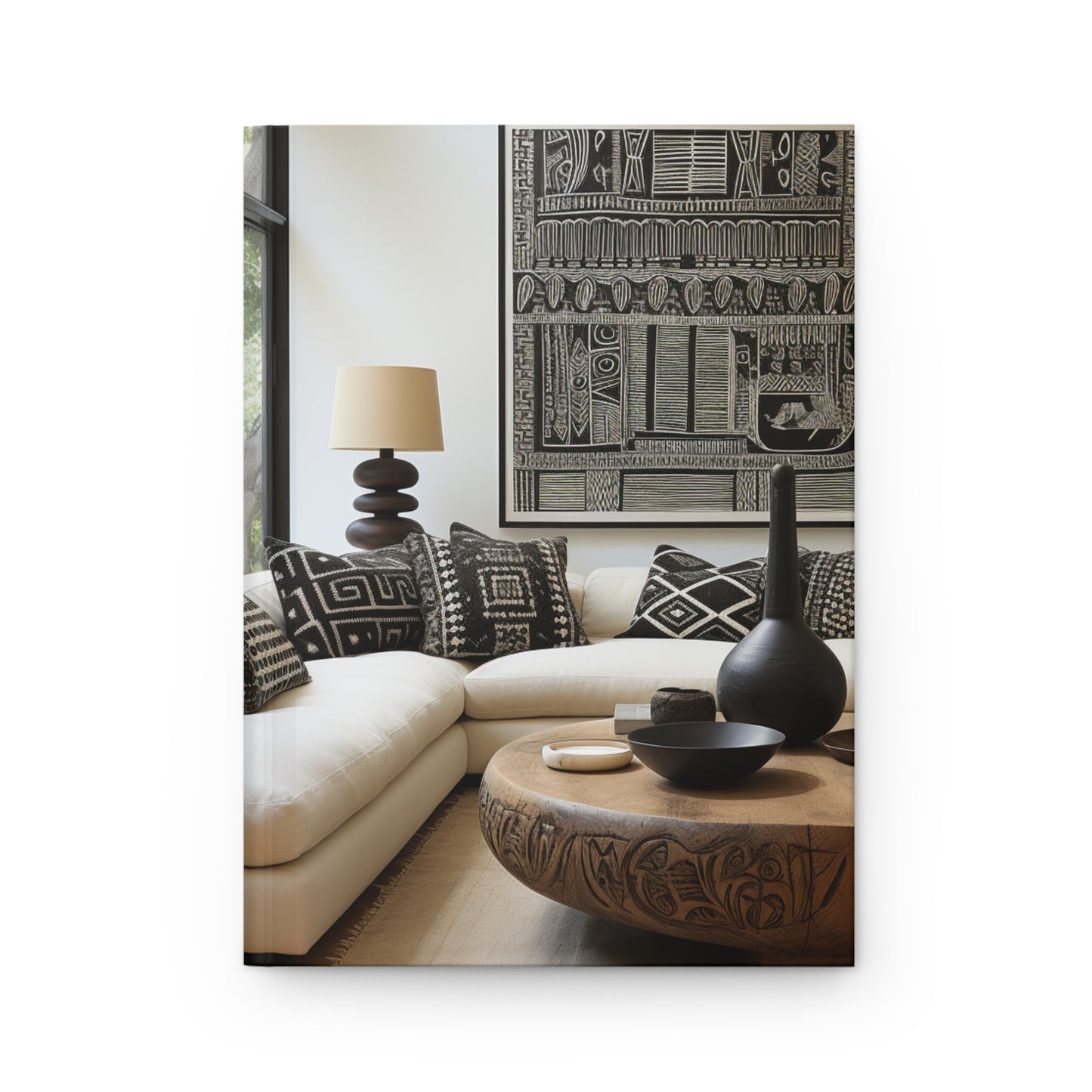 Essence of African Mud Cloth Hardcover Journal