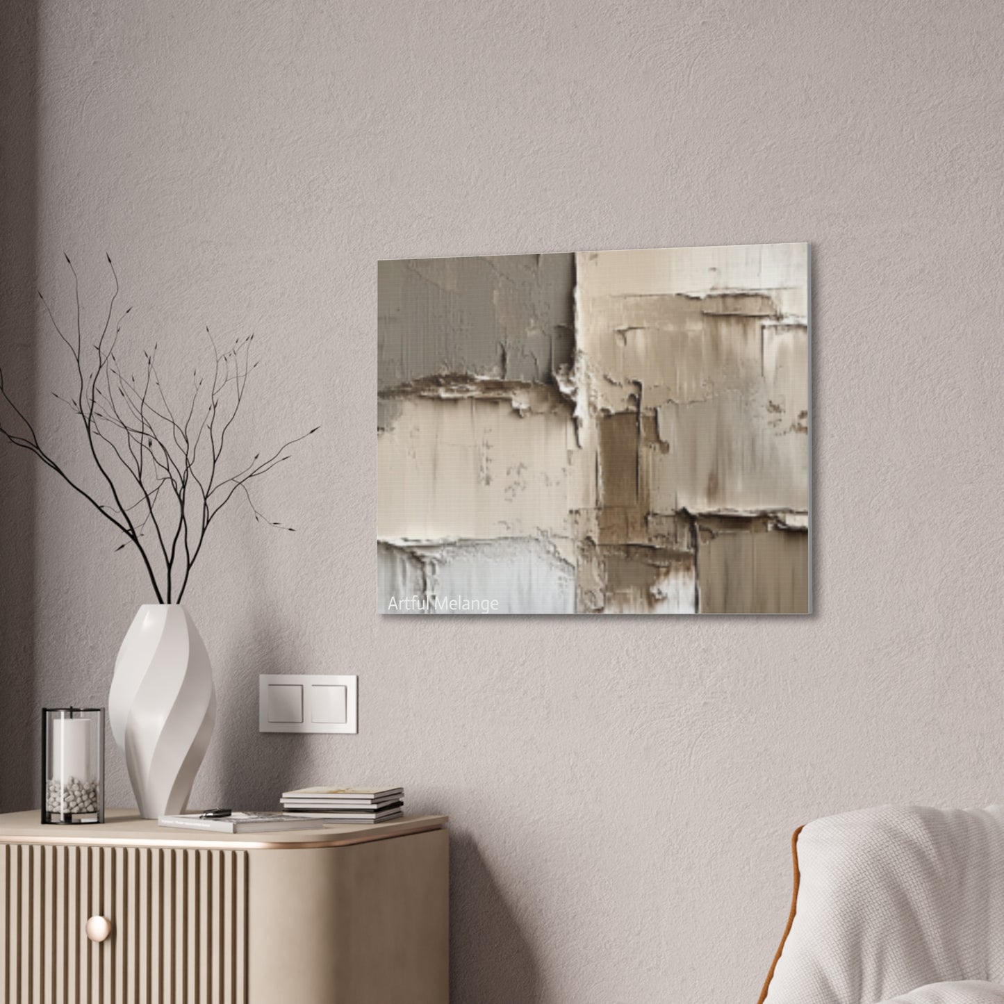 Acrylic Abstract Canvas Print - Richly Textured Artistry