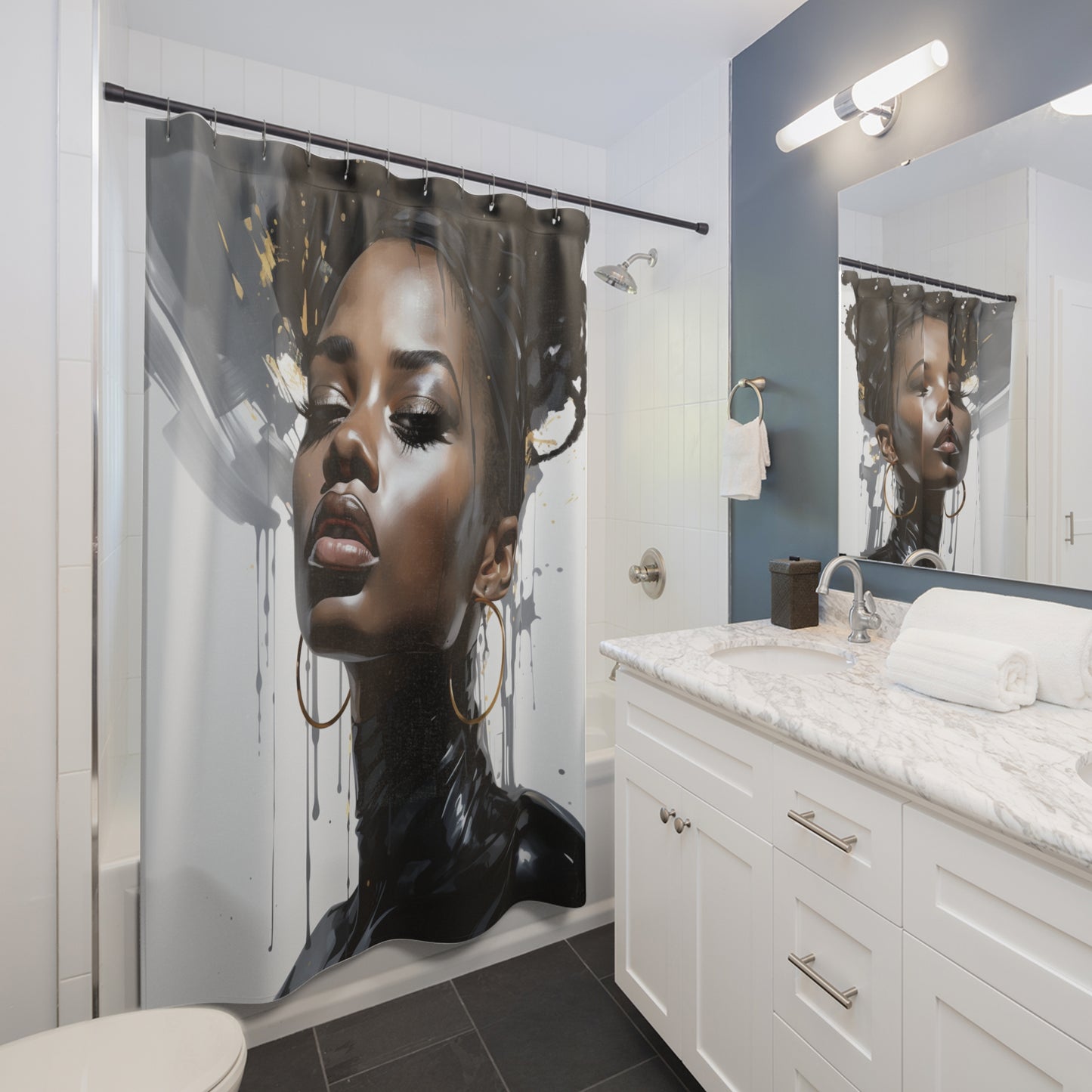 HeritageTapestry Afro Centric Shower Curtain