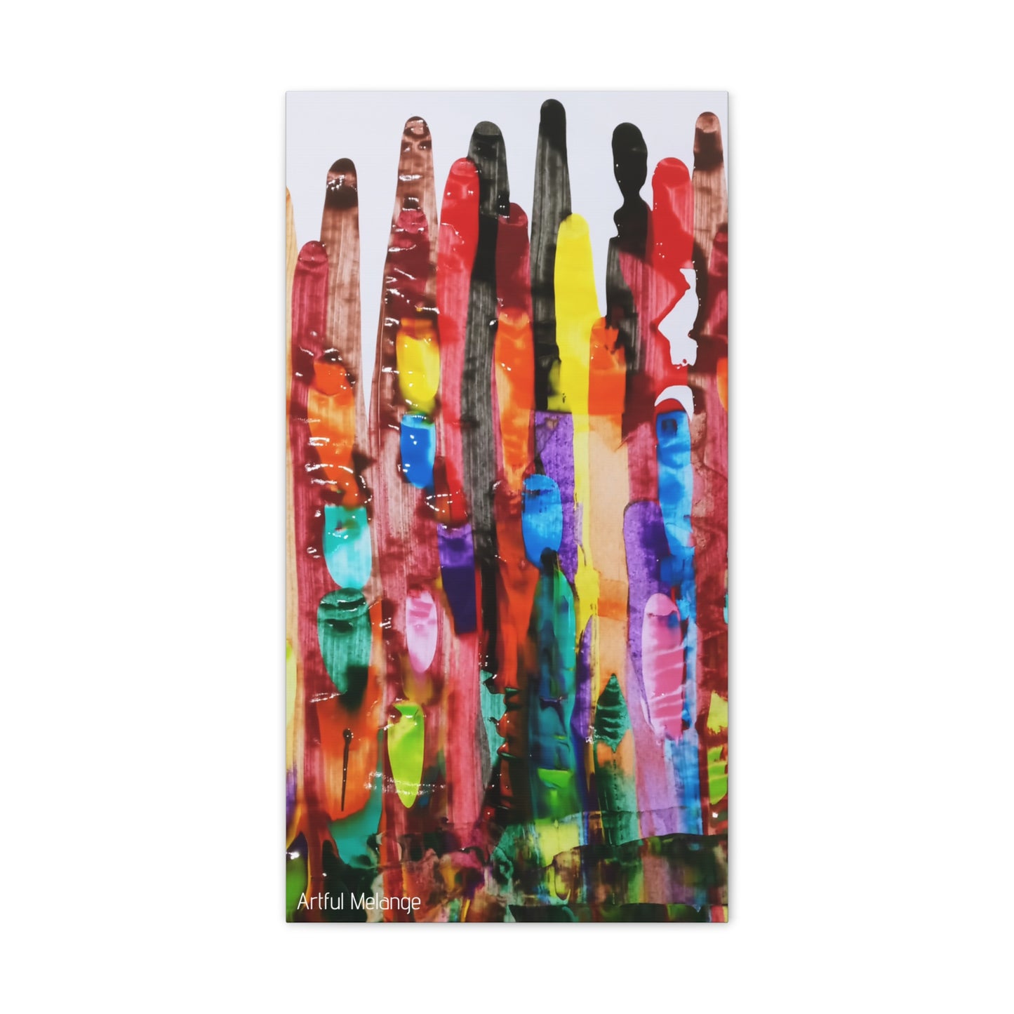 Primary Elegance: A Symphony of Sophistication Canvas Print