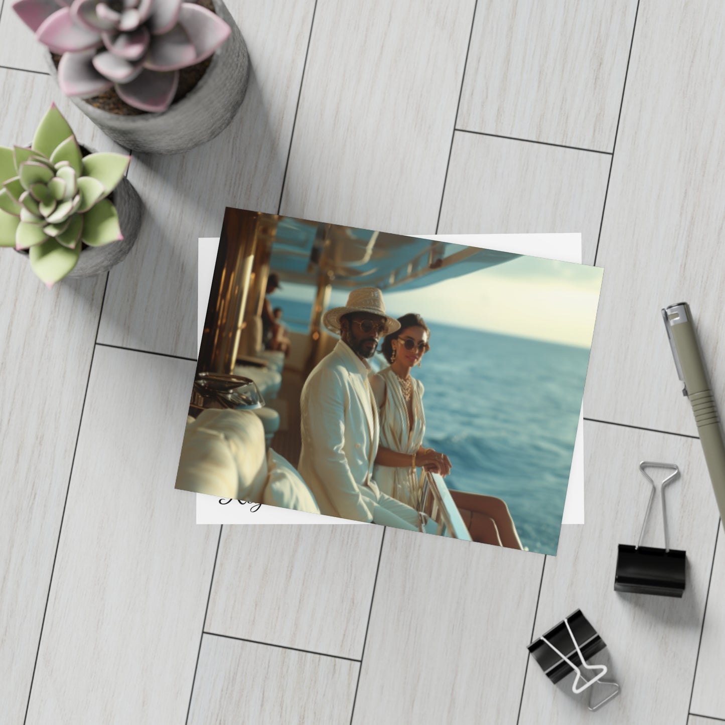 Sail & Celebrate: A Day of Elegance Yacht/Boat Party Invitation Bundles (envelopes included)