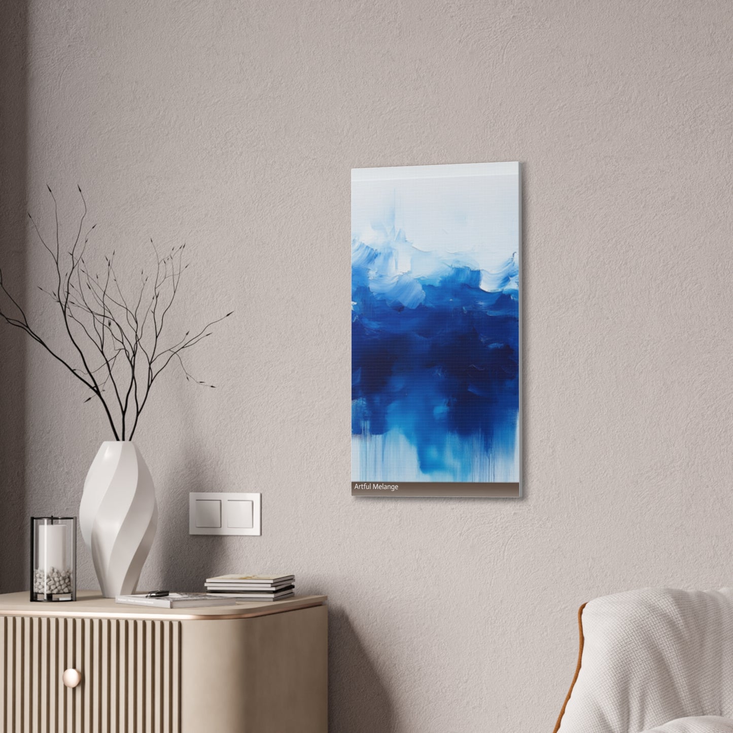 Acrylic Abstract Canvas Print - Richly Textured Artistry