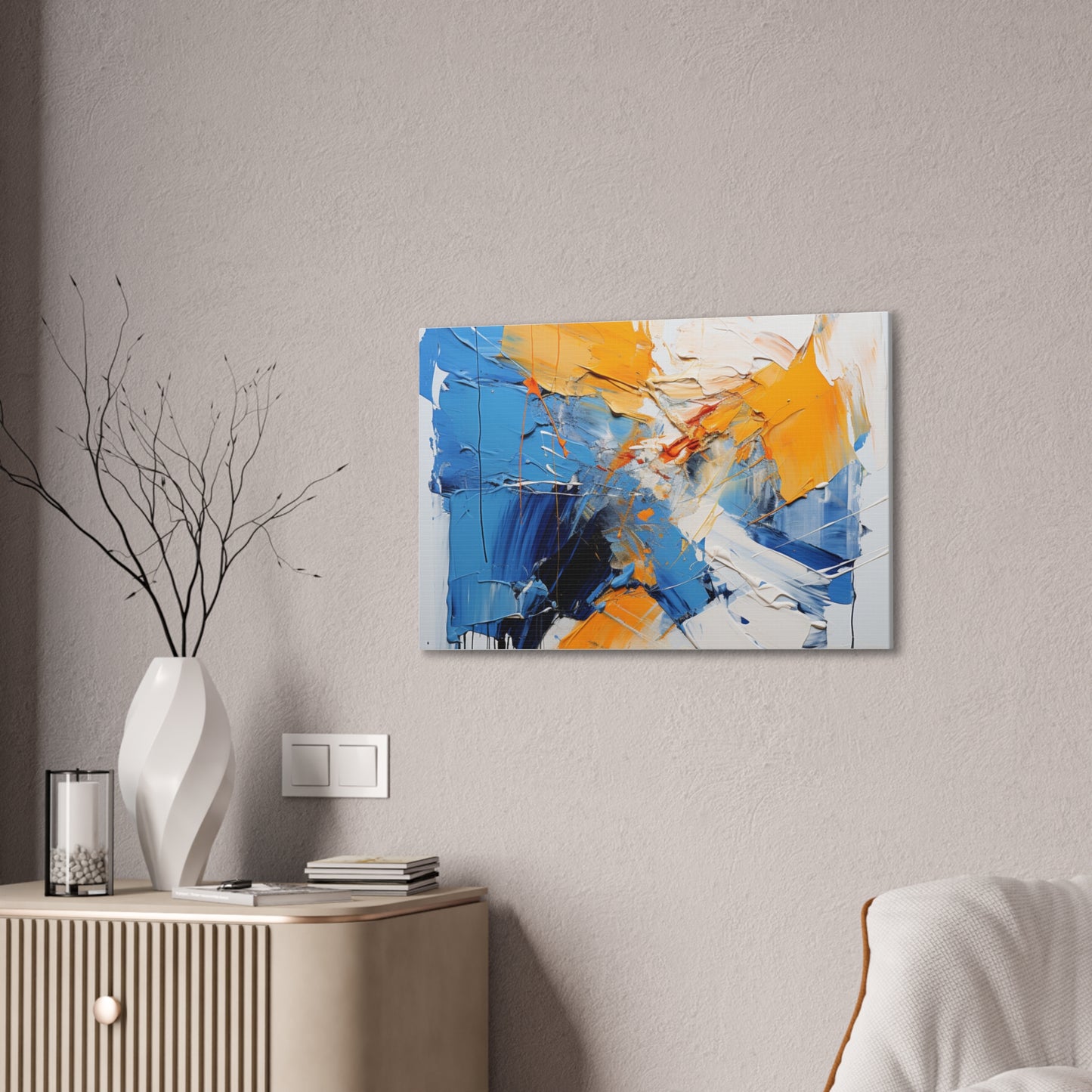 Copy of Timeless Elegance: Refined Vibrant Hues Canvas Print for Sophisticated Living Spaces