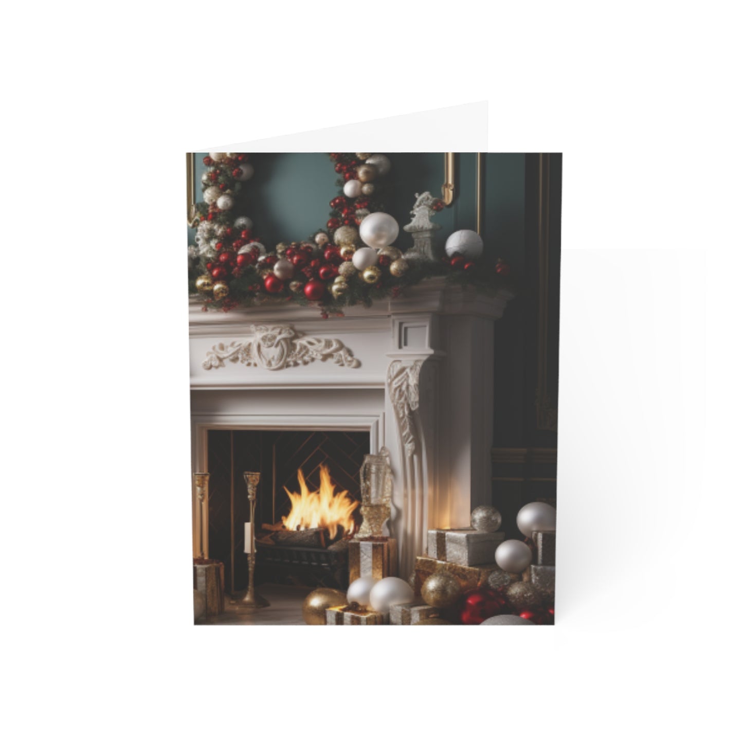 Regal Radiance: Opulent Christmas Greeting Cards