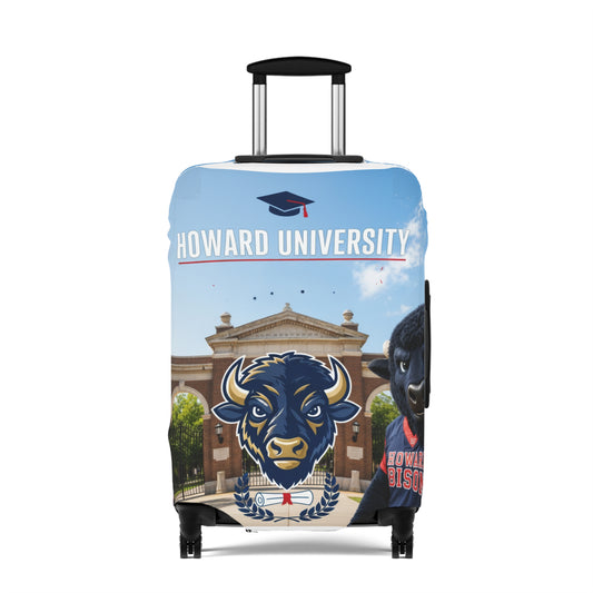 Howard University Bison Mascot Luggage Cover — College Travel Gear