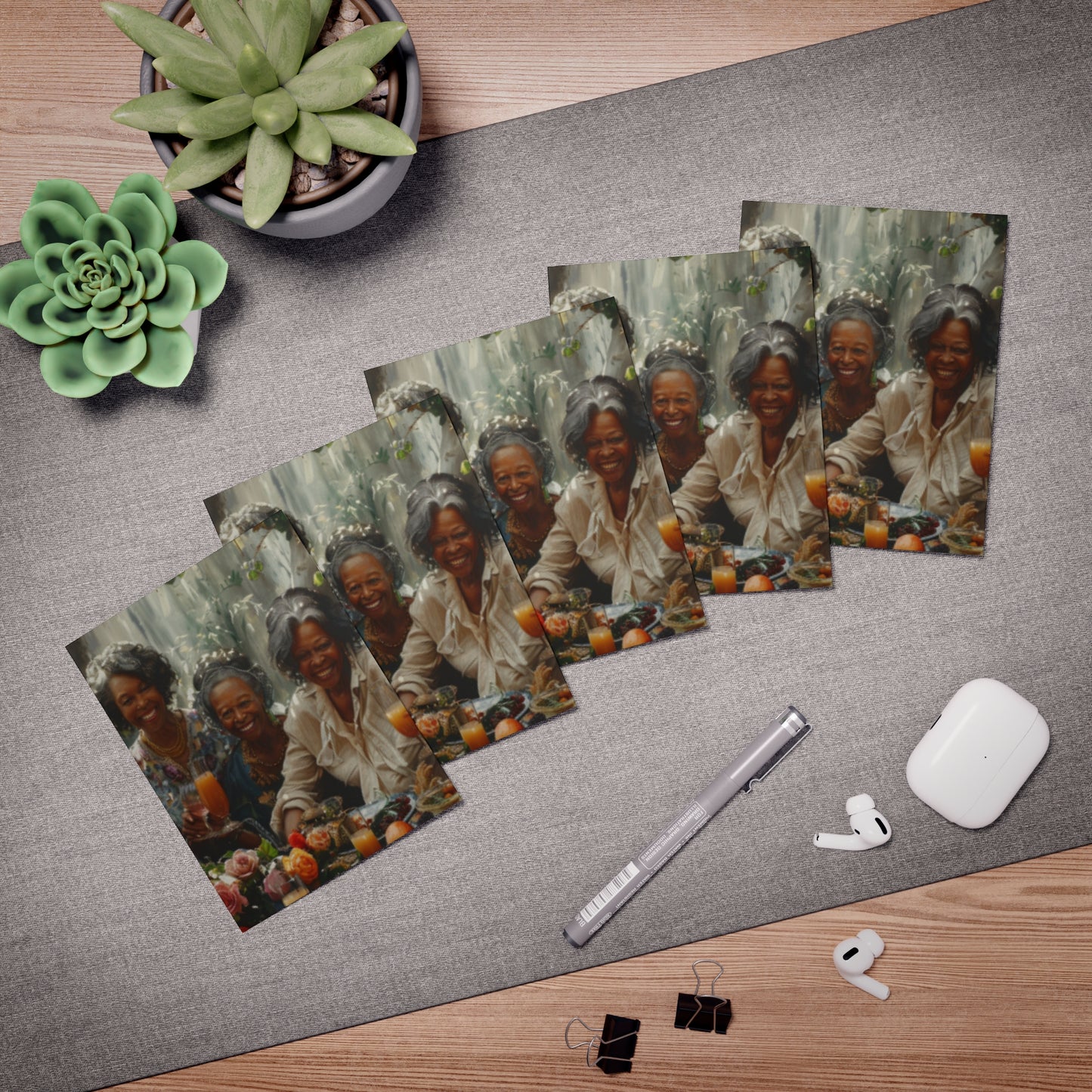 Mimosas and Melanin Note Card Set (5-Pack)