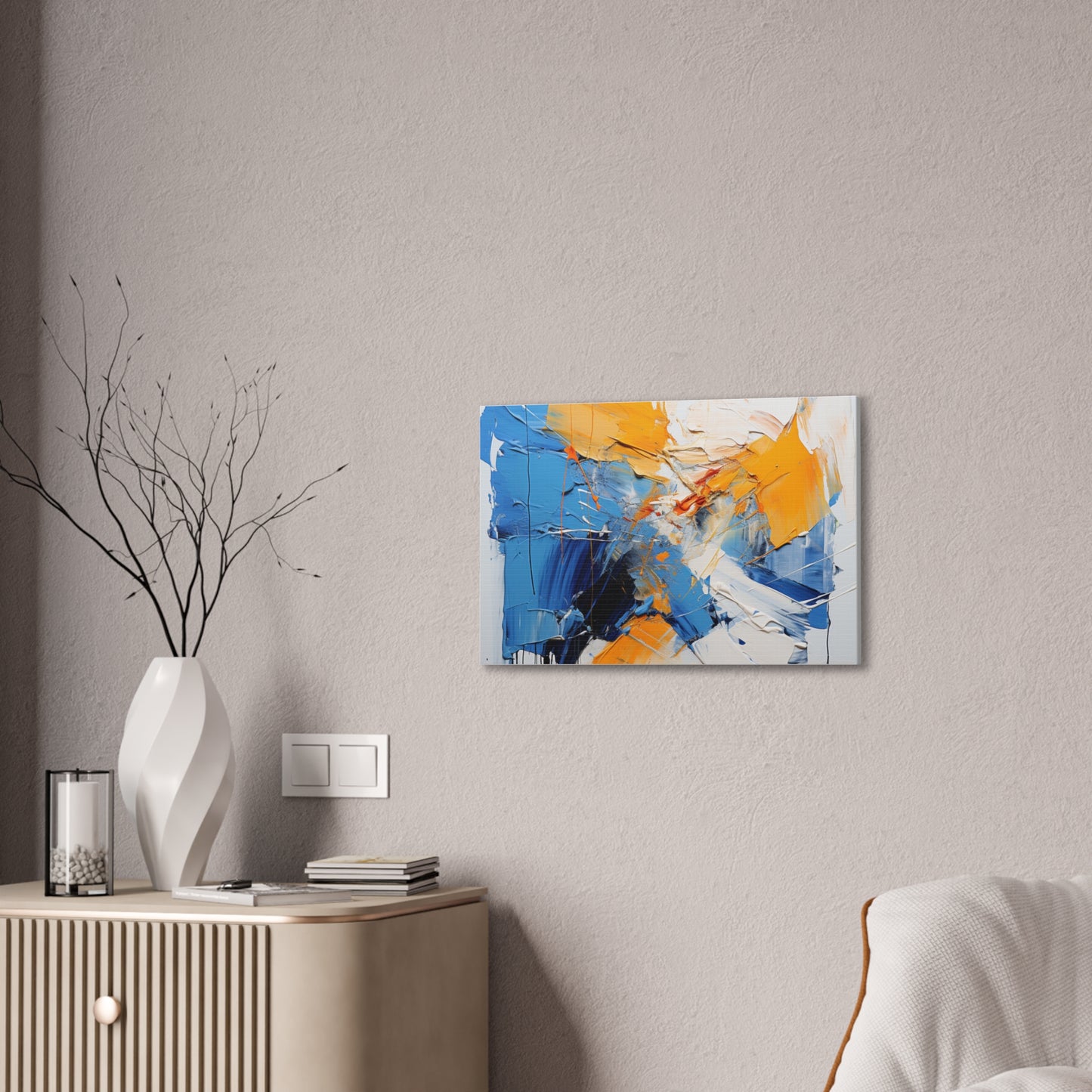 Copy of Timeless Elegance: Refined Vibrant Hues Canvas Print for Sophisticated Living Spaces