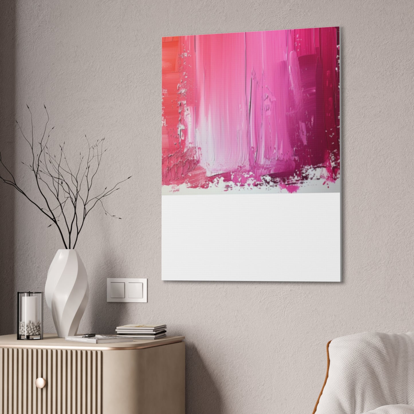 In The Pink: A Symphony of Sophistication Canvas Print