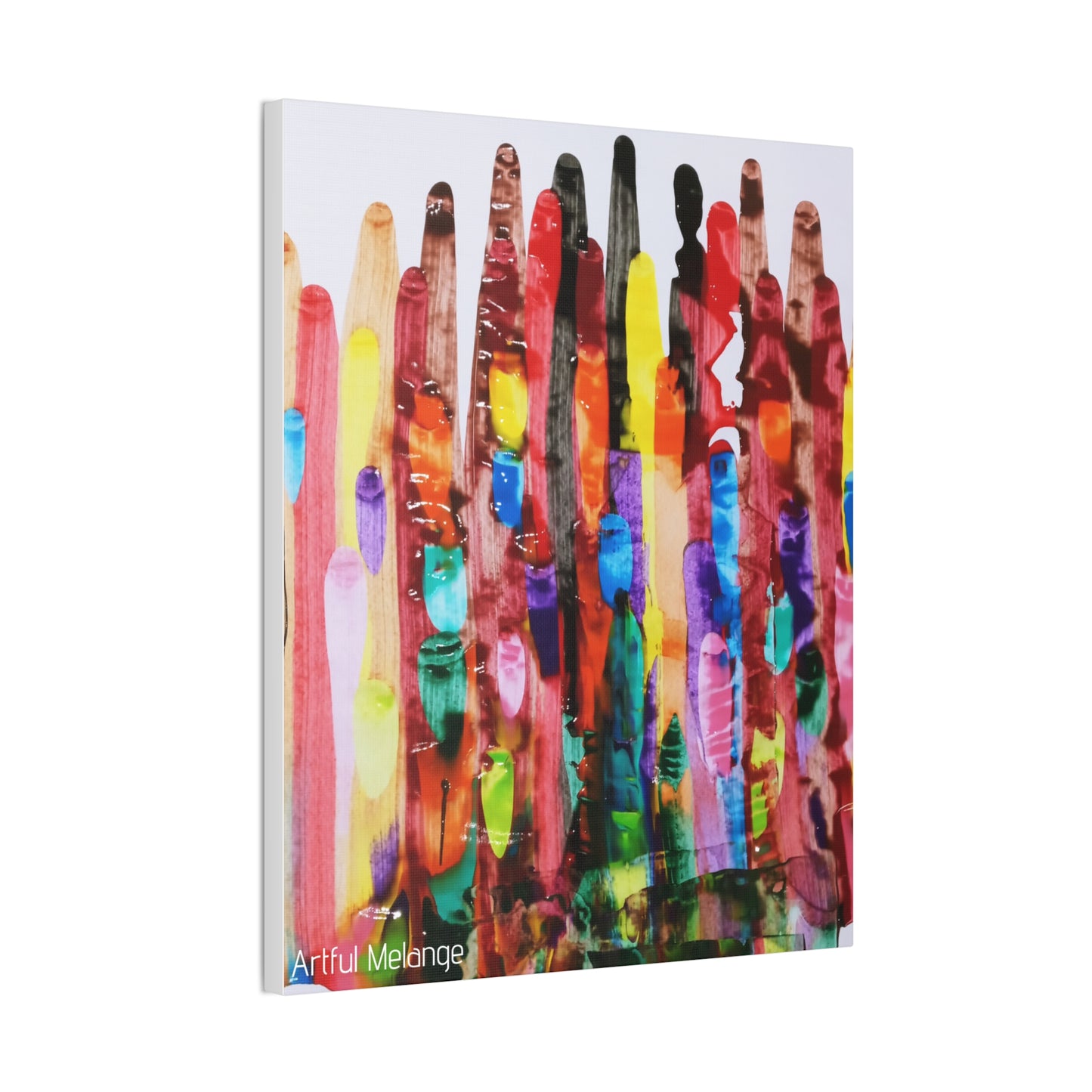 Primary Elegance: A Symphony of Sophistication Canvas Print