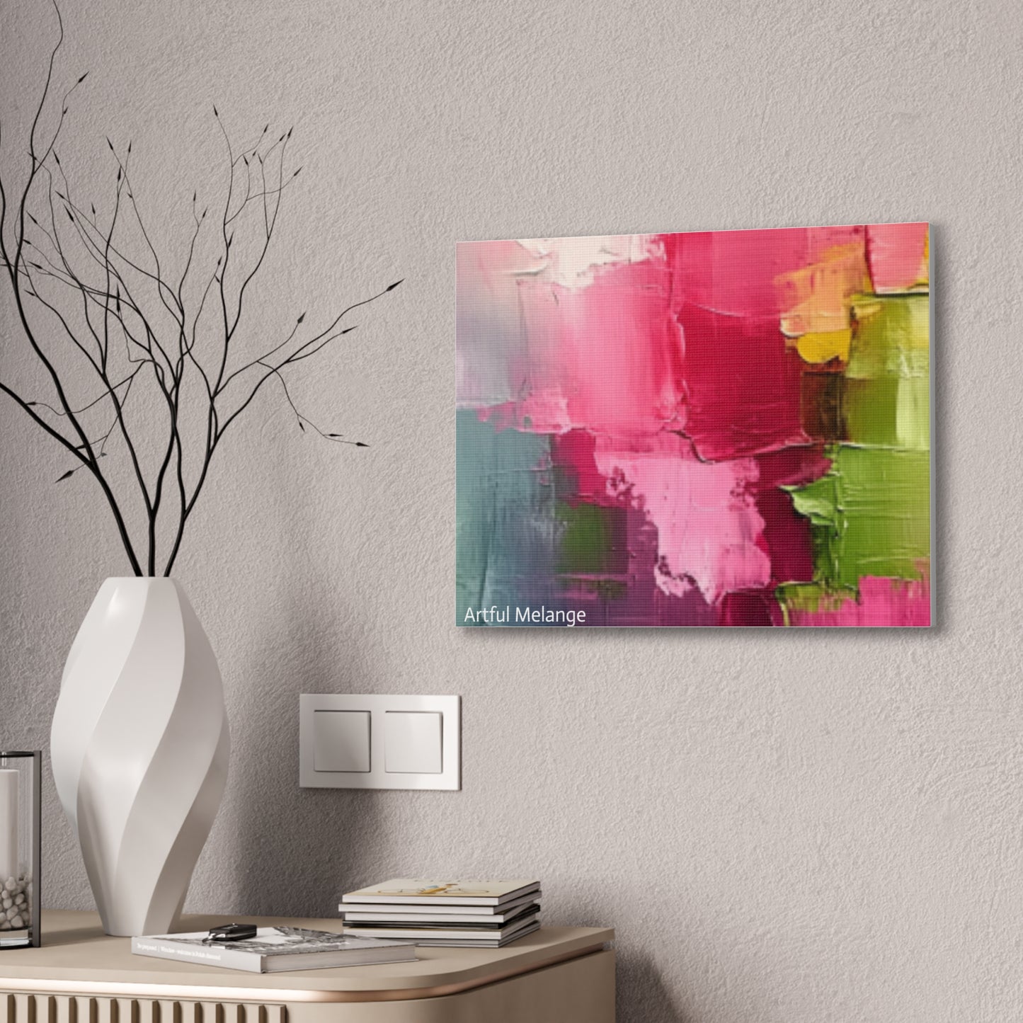 Acrylic Abstract Canvas Print - Richly Textured Artistry