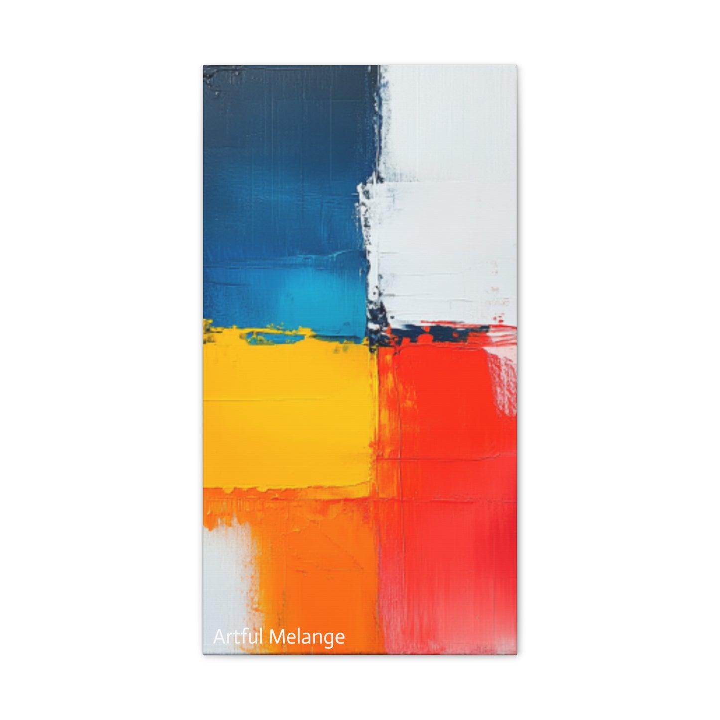 Acrylic Abstract Canvas Print - Richly Textured Artistry