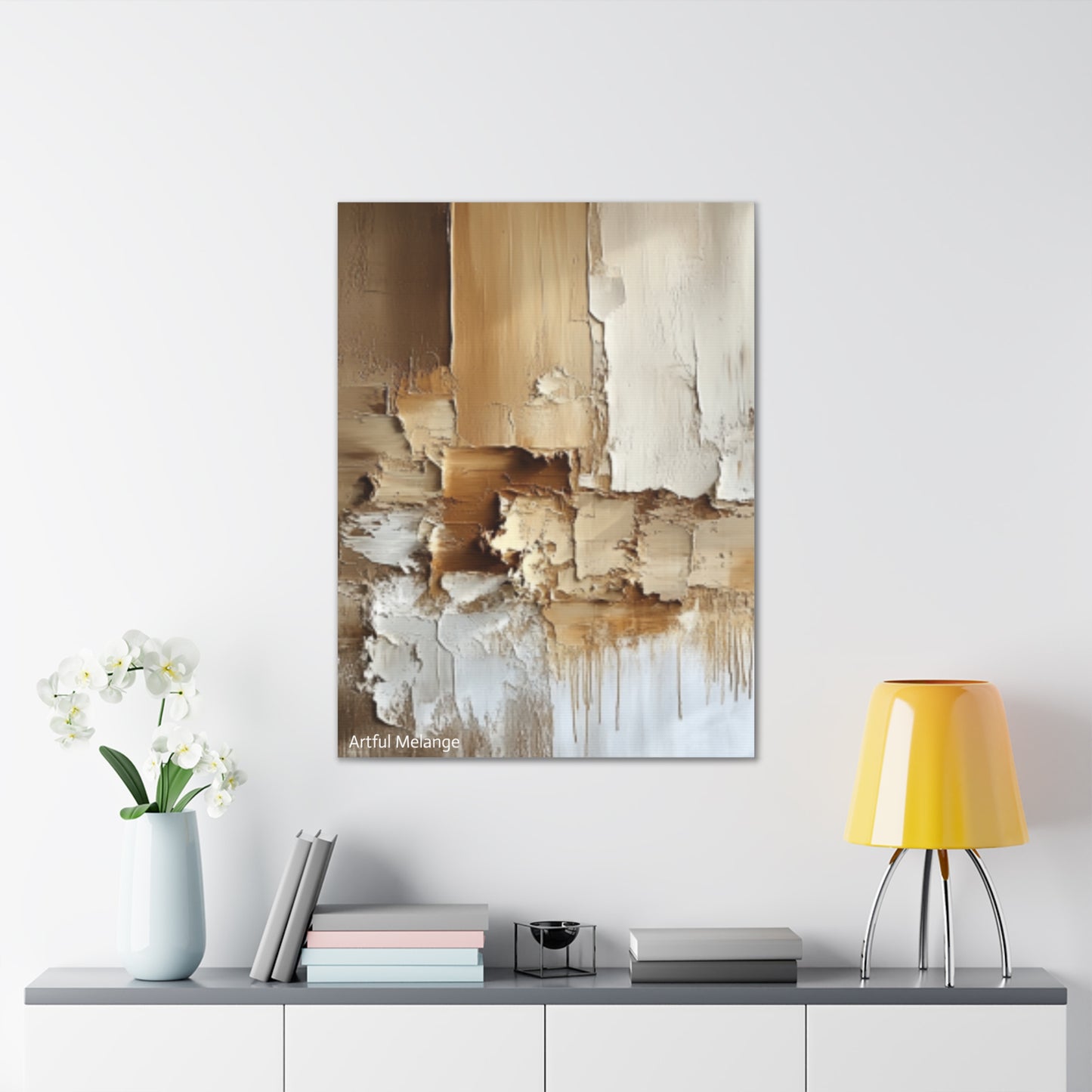 Acrylic Abstract Canvas Print - Richly Textured Artistry